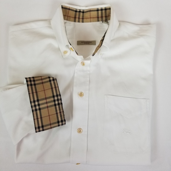 burberry london white shirt